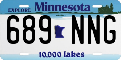 MN license plate 689NNG