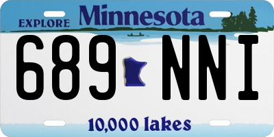 MN license plate 689NNI