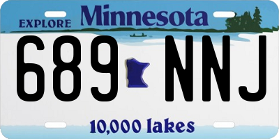 MN license plate 689NNJ