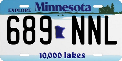 MN license plate 689NNL