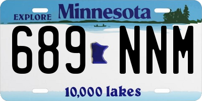 MN license plate 689NNM