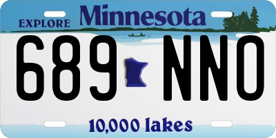 MN license plate 689NNO