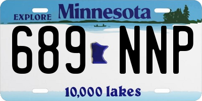 MN license plate 689NNP