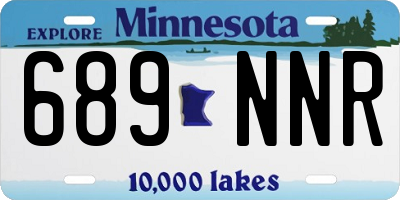 MN license plate 689NNR