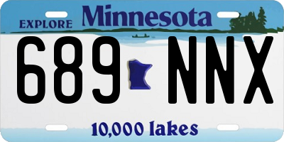 MN license plate 689NNX