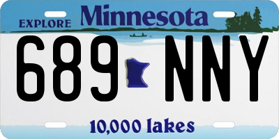 MN license plate 689NNY