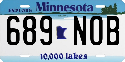 MN license plate 689NOB