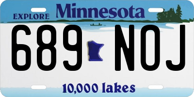 MN license plate 689NOJ