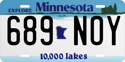MN license plate 689NOY