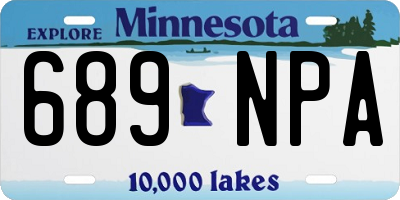 MN license plate 689NPA