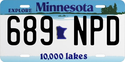 MN license plate 689NPD