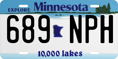 MN license plate 689NPH