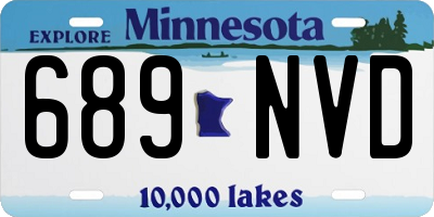 MN license plate 689NVD