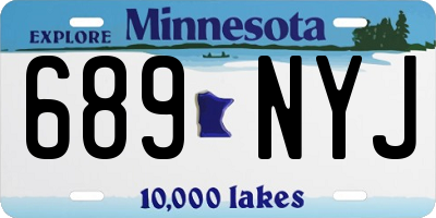 MN license plate 689NYJ