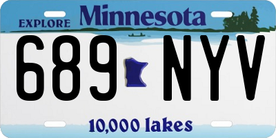 MN license plate 689NYV