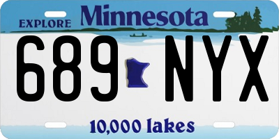 MN license plate 689NYX