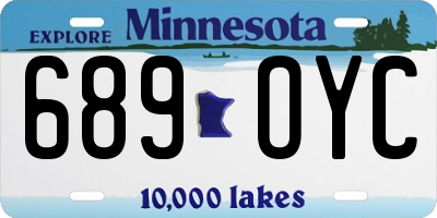 MN license plate 689OYC