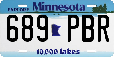 MN license plate 689PBR