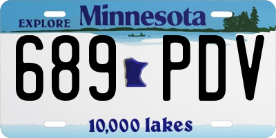 MN license plate 689PDV