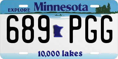 MN license plate 689PGG