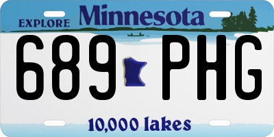 MN license plate 689PHG