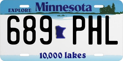 MN license plate 689PHL