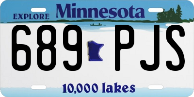 MN license plate 689PJS