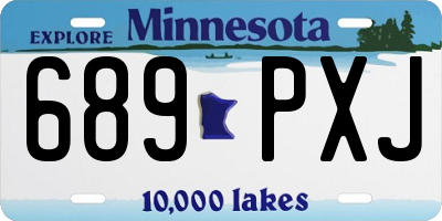 MN license plate 689PXJ