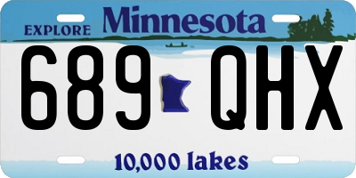 MN license plate 689QHX