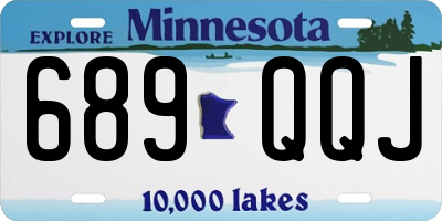 MN license plate 689QQJ