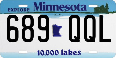 MN license plate 689QQL