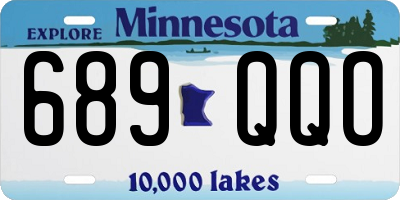 MN license plate 689QQO