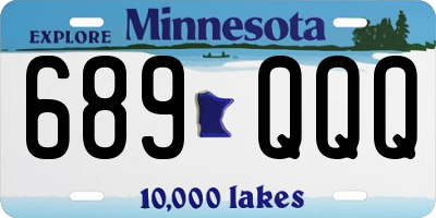 MN license plate 689QQQ