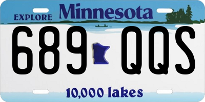 MN license plate 689QQS