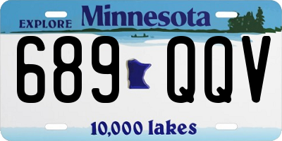 MN license plate 689QQV