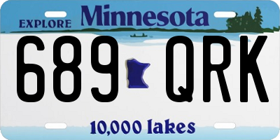 MN license plate 689QRK