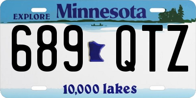 MN license plate 689QTZ