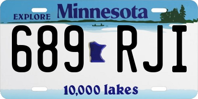 MN license plate 689RJI