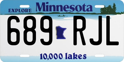 MN license plate 689RJL