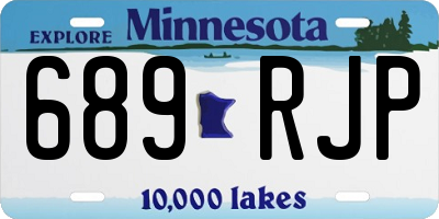 MN license plate 689RJP