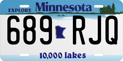 MN license plate 689RJQ