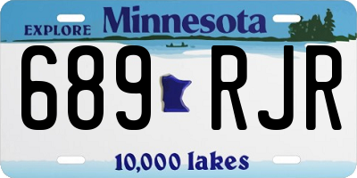 MN license plate 689RJR