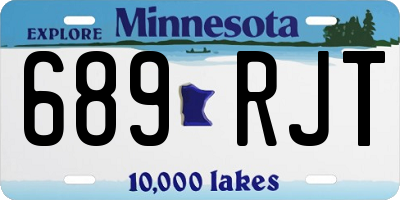 MN license plate 689RJT