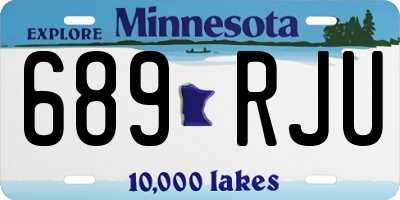 MN license plate 689RJU