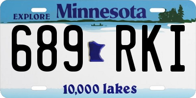 MN license plate 689RKI