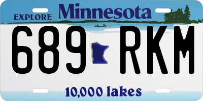 MN license plate 689RKM
