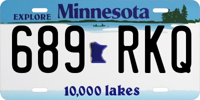 MN license plate 689RKQ