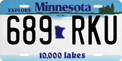MN license plate 689RKU