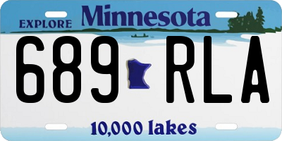 MN license plate 689RLA