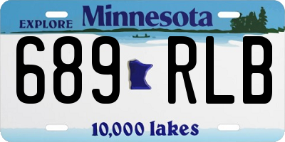 MN license plate 689RLB